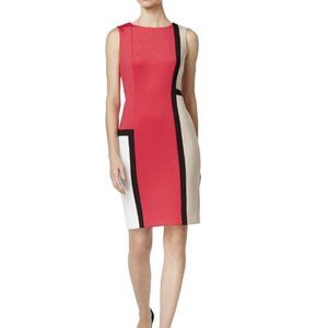 Calvin Klein Petite Colorblocked Sheath Dress - 2P